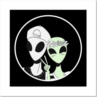 aliens love Posters and Art